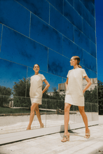 Load image into Gallery viewer, Gold A-line mini dress