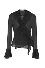 Load image into Gallery viewer, Flamenco Silk Wrap Shirt
